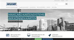 Desktop Screenshot of maxicard.de
