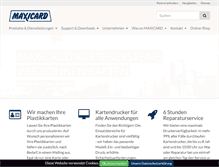 Tablet Screenshot of maxicard.de